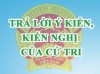 Trả lời kiến nghị cử tri trước kỳ họp thứ 3, Quốc hội khóa XV