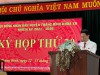 ĐỒNG CHÍ CHỦ TỊCH UBMTTQVN HUYỆN THÔNG BÁO KẾT QUẢ CÔNG TÁC MẶT TRẬN THAM GIA XÂY DỰNG CHÍNH QUYỀN NĂM 2024