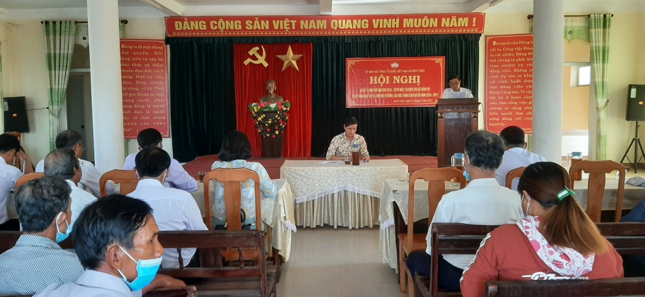 Bình Triều: Tổ chức Hội nghị sơ kết 06 tháng đầu năm 2021