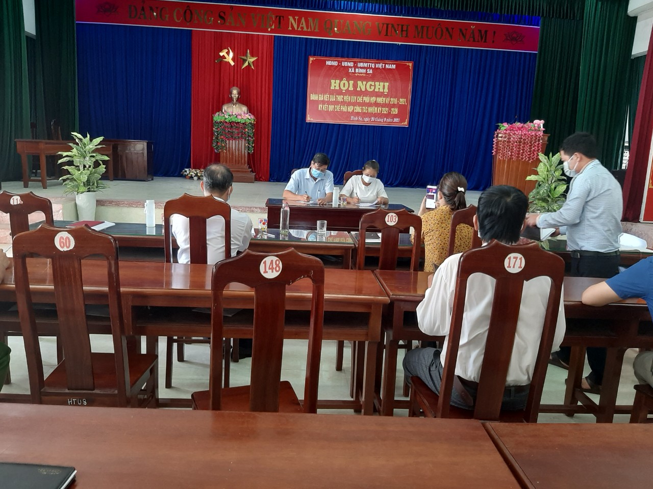 Quang cảnh Hội nghị ký kết Quy chế phối hơp nhiệm kỳ 2021 - 2026