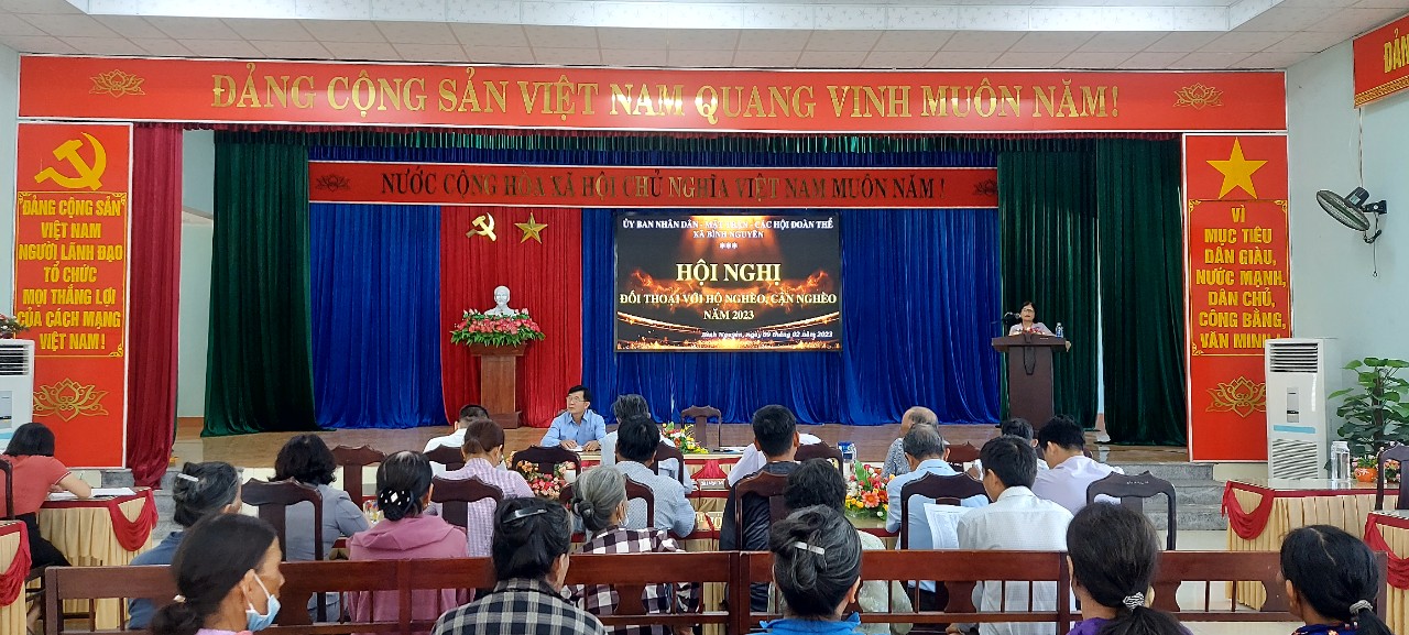 Bình Nguyên: Đối thoại với hộ nghèo, cận nghèo năm 2023